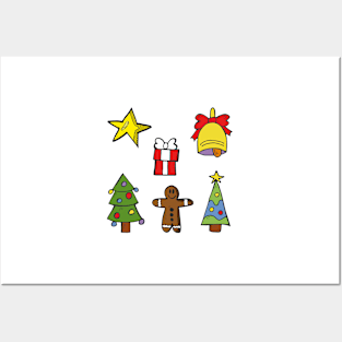 Cute Christmas Decorations Posters and Art